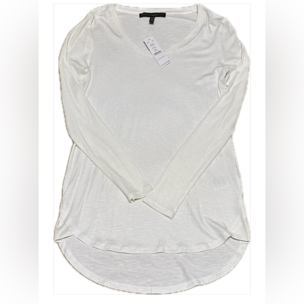 White House Black Market high low hem shirt